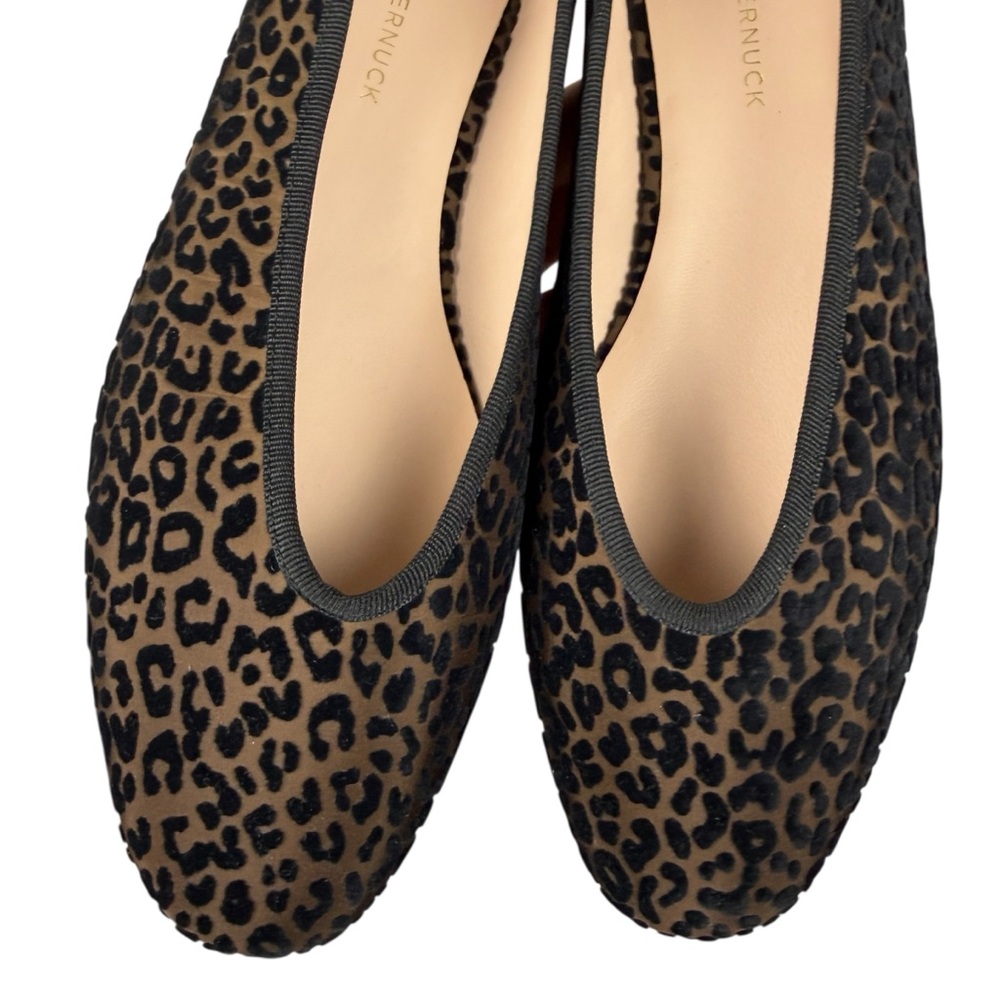 Tuckernuck Velvet Leopard Round Toe Ballet Flats - Picture 4 of 8